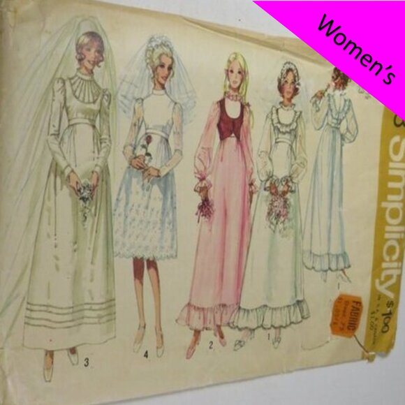 Simplicity 9608 Sewing Pattern Dress, Wedding Dress - Picture 1 of 9